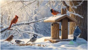 which birds stay instead of migrating