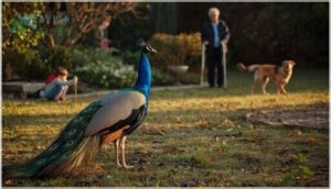 who is at risk from peacock aggression