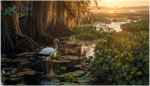 wood stork habitat and geographic range