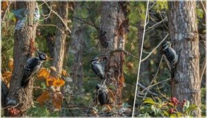 woodpecker diets and feeding habits