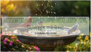 attracting birds to your bird bath