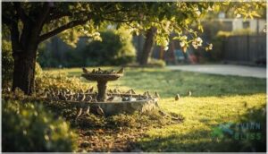 avoiding high-traffic and feeder-adjacent areas