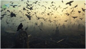 battlefield and cemetery scavenging behavior