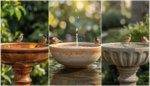 best materials for small bird baths best materials for small bird baths