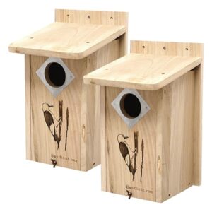 BestNest Classic Three Woodpecker Houses, Pack B094RJHC44