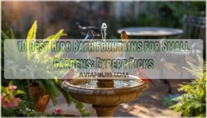 bird bath fountain for small gardens