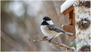 black-capped chickadee black-capped chickadee