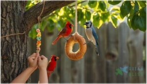 cereal and bagel bird feeders cereal and bagel bird feeders