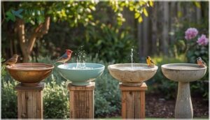 choosing the right bird bath material choosing the right bird bath material