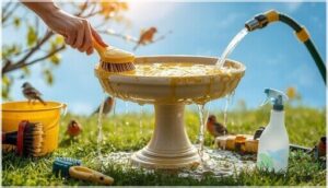cleaning and maintaining your bird bath cleaning and maintaining your bird bath