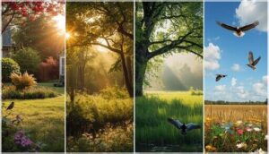 common bird habitats and ranges