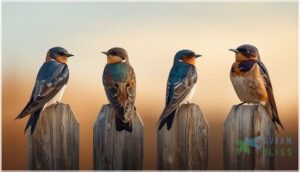 comparison to similar swallow species comparison to similar swallow species