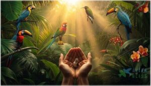 conservation and diversity of colorful birds