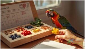 creating and transitioning avian diet plans