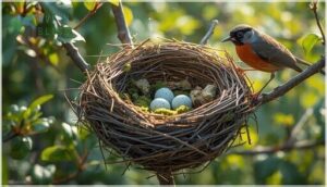 cup-shaped nests cup-shaped nests