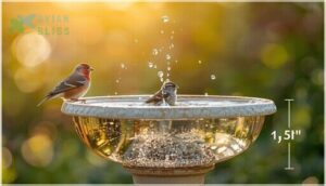 depth guidelines for small songbirds depth guidelines for small songbirds