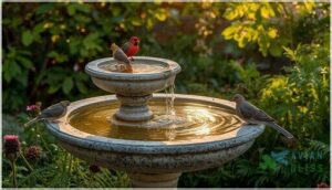 designing bird baths for multiple species designing bird baths for multiple species