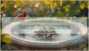 do birds prefer certain types of bath designs