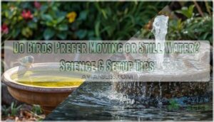 do birds prefer moving or still water
