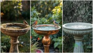 durability and weather resistance by material durability and weather resistance by material