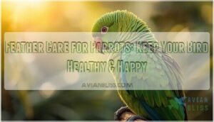 feather care for parrots