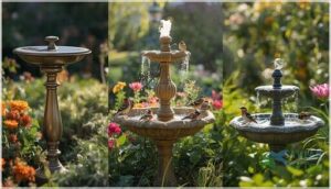fountain styles: solar, electric, and manual fountain styles: solar, electric, and manual