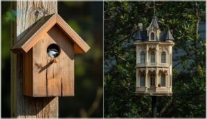 functional vs. decorative birdhouses functional vs. decorative birdhouses