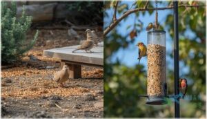 ground-feeding vs. perching birds