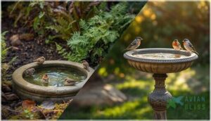 ground-level vs. pedestal baths ground-level vs. pedestal baths