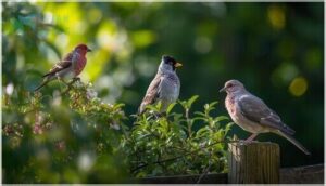 house finch, gray catbird, mourning dove – notable features house finch, gray catbird, mourning dove – notable features