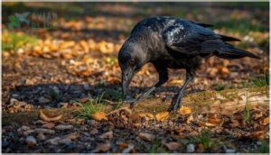 how crows forage and find food how crows forage and find food