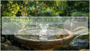 how to attract more birds to your backyard water source