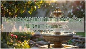 how to install bird fountain