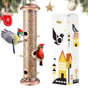 iBorn Metal Bird Feeders Brushed B09KMVJYY6