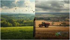 impacts of agriculture, logging, and development