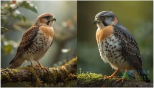 juvenile vs. adult plumage juvenile vs. adult plumage