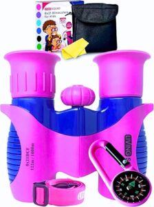 Kids Binoculars Pink 8x21 Shockproof B075WFP7MH