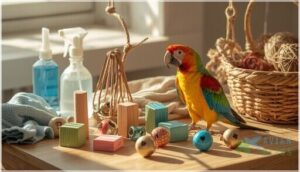 maintaining and rotating parrot cage toys maintaining and rotating parrot cage toys