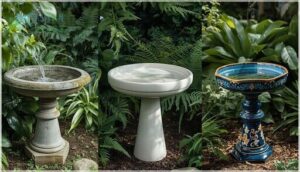 material choices: concrete, resin, and ceramic material choices: concrete, resin, and ceramic