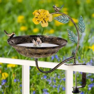 Metal Bird Bath for Outdoors, B0D7CKBW85