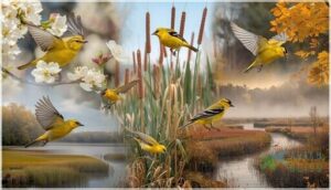 migratory and seasonal yellow species migratory and seasonal yellow species