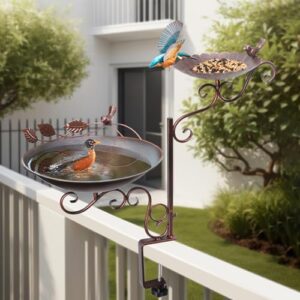 MUMTOP Deck Mounted Bird Baths B0CZ9MPQNK