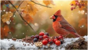 northern cardinal diet and nutrition
