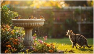 optimal placement for elevated bird baths optimal placement for elevated bird baths