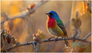 painted bunting rainbow hues painted bunting rainbow hues