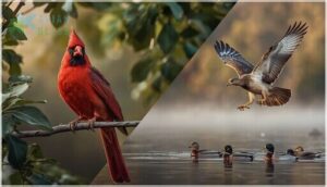 passerines vs. non-passerines passerines vs. non-passerines