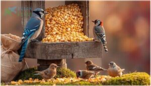 peanuts and cracked corn peanuts and cracked corn