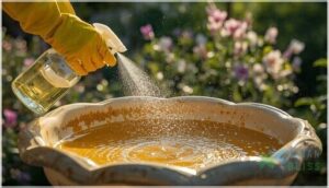 preparing and applying cleaning solution preparing and applying cleaning solution