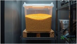 proper storage containers and locations proper storage containers and locations