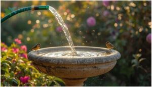 refilling with fresh water refilling with fresh water